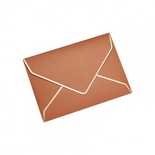 1Pc Papier Enveloppen Zegen Wenskaart Handgemaakte Ambachten Brief Papier Envelop Valentijnsdag Party Supply: Coppery