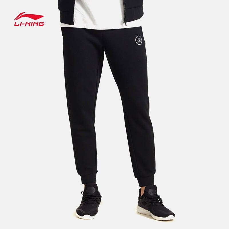 Li-Ning Men Wade Sweat Pants 70% Cotton 30% Polyester Fitness Comfort LiNing Sports Pants AKLM401 CJAS17