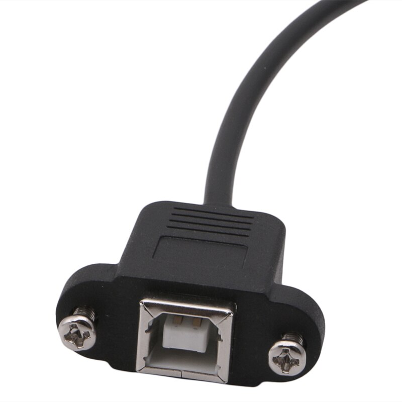 50cm Extension Cable USB 2.0 B Male to USB B Female Socket Printer Panel Mount