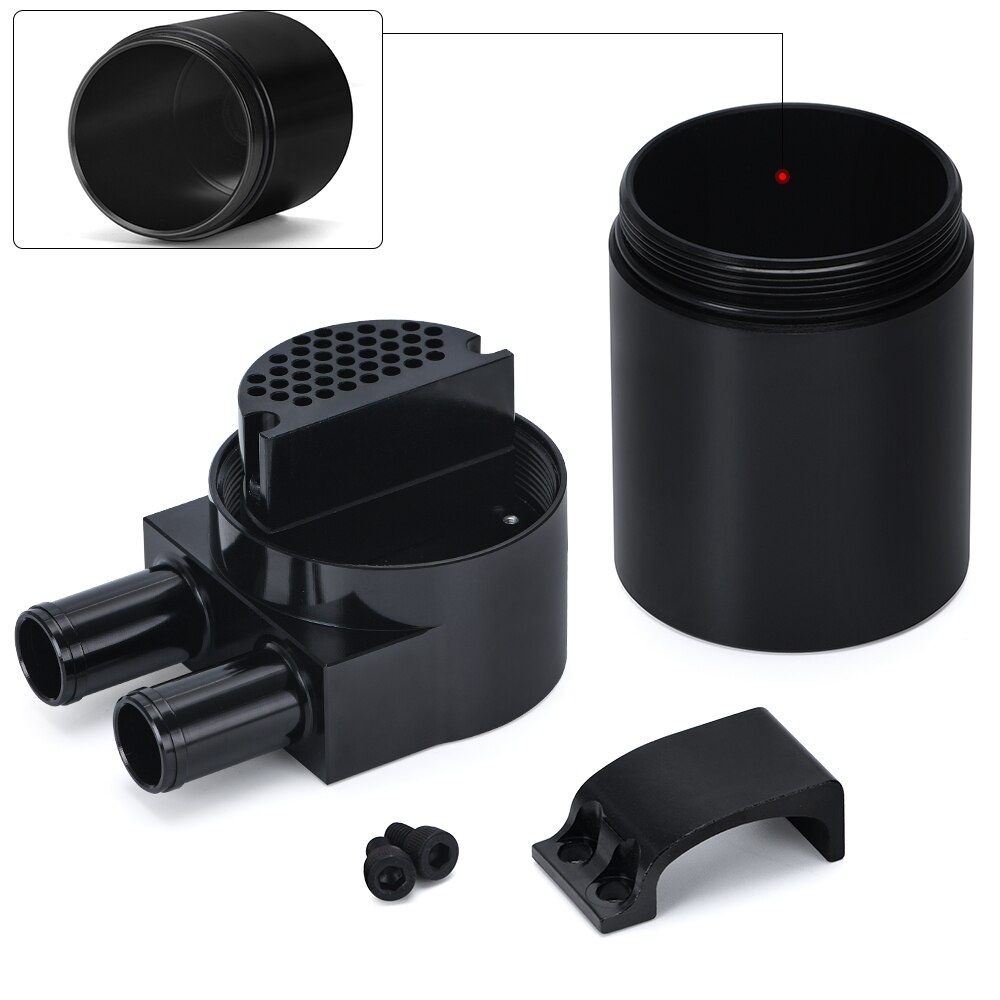 PQY - UNIVERSAL Aluminum Alloy Reservior Oil Catch Can Tank for BMW N54 335 Black / Silver /Red / Blue PQY-TK60