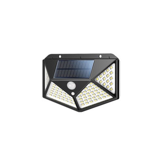 100 Led Solar Verlichting Outdoor Verlichting Lamp Aangedreven Zonlicht Waterdichte Pir Bewegingssensor Straat Led Licht Voor Tuin Decoratie: Rood