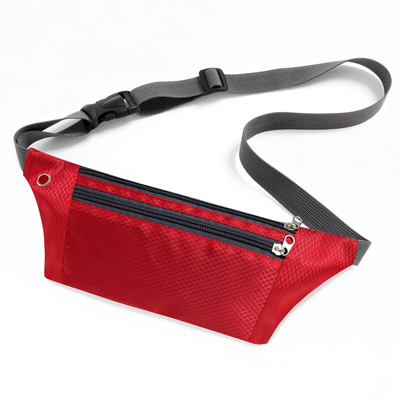Riñonera para correr para mujer, bolsa de cintura, riñonera para correr, portátil, para gimnasio, para sujetar el teléfono, para ciclismo, resistente al agua: Color rojo