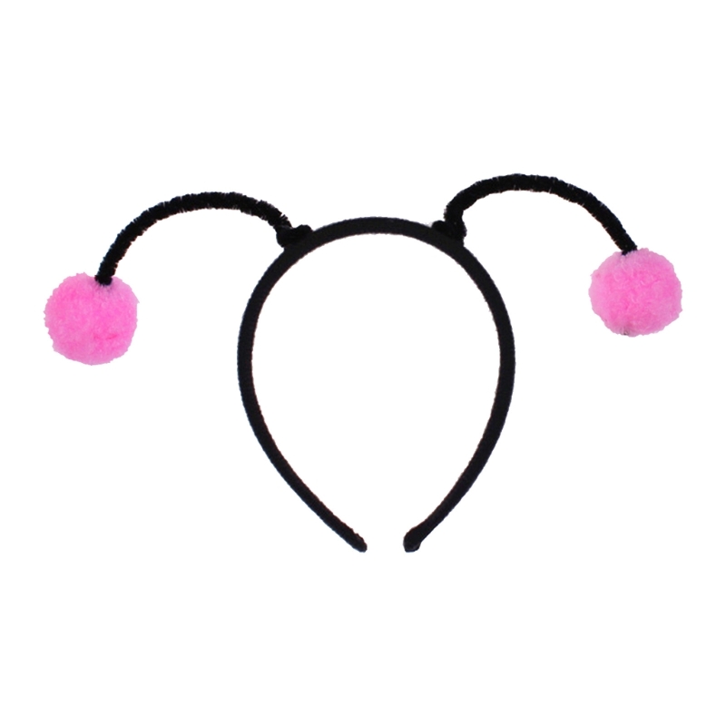 Bee Antenna Shape Headband Woman Students Cosplay Cartoon Hairband Bee Antenna Headbands Plush Childrens Day Hair Hoop: SKY BLUE