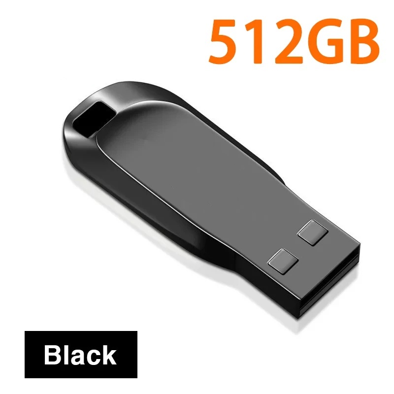 2tb usb-minnen usb 3.0 mini usb-minnen med hög hastighet i metall bärbar enhet vattentät minneskort förvaring u-disk 1tb 512gb stick: Orange