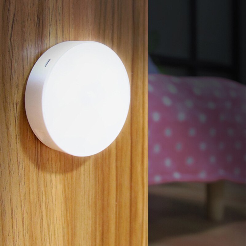 DÉTECTEUR DE MOUVEMENT LED Veilleuse USB Rechargeable CHAMBRE Mur Lampe Escalier Intelligent Corps Capteur De Lumière Lampe À Économie D'énergie