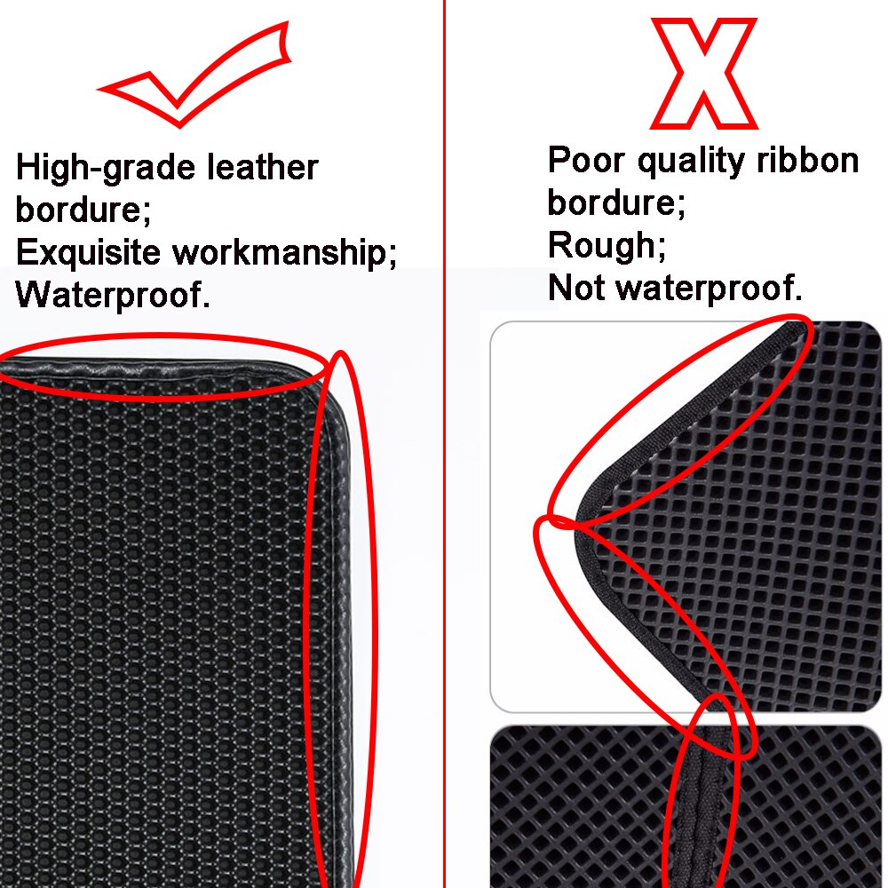 Folding Cat Litter Mat EVA Cats Litter Trapper Mats Waterproof Cushion Foam Rubber Pet Massage Pads Double-layer Kitten Placemat