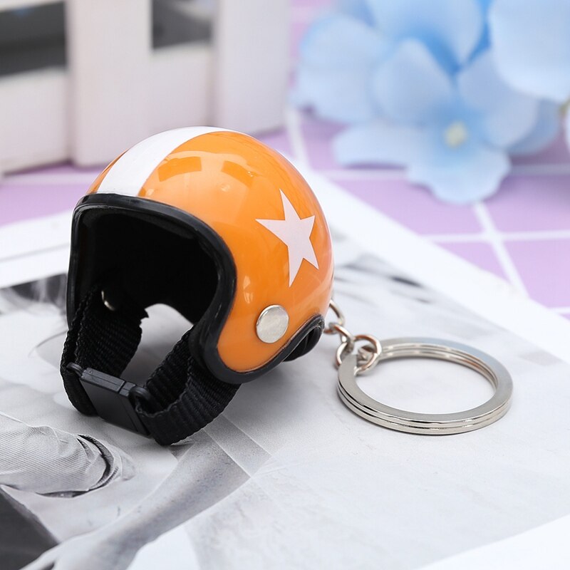 1pcs Motorcycle Helmet Key Chain Hanging Key Chain Ring Keychain Keyring Toy for Men or Women 3D Miniature Plastic: OR