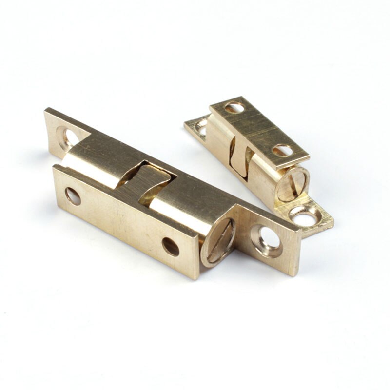 10 pieces S brass cabinet Catches metal furniture Hardware door catches and door closer kitchen Cabinets hardware