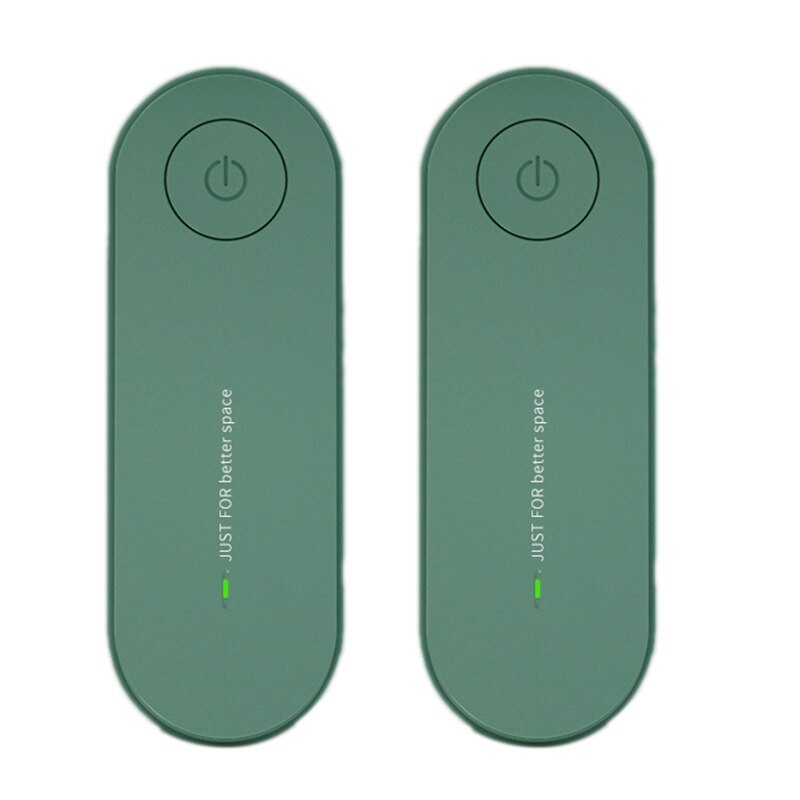 Luftreiniger für Hause Reiniger Mini Luft Ionisator Rauch Entfernen Tragbare Deodorizer Lufterfrischer, UNS Stecker: Grün