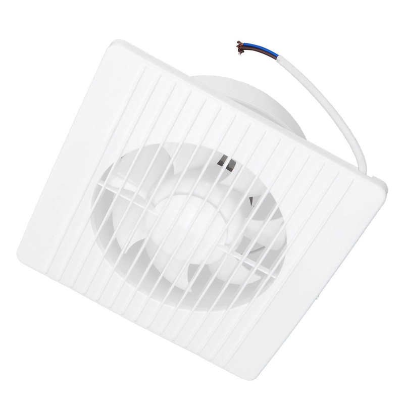 Ventilateur mural à 7 pales avec clapet anti-retour, 220V, pour cuisine et salle de bain