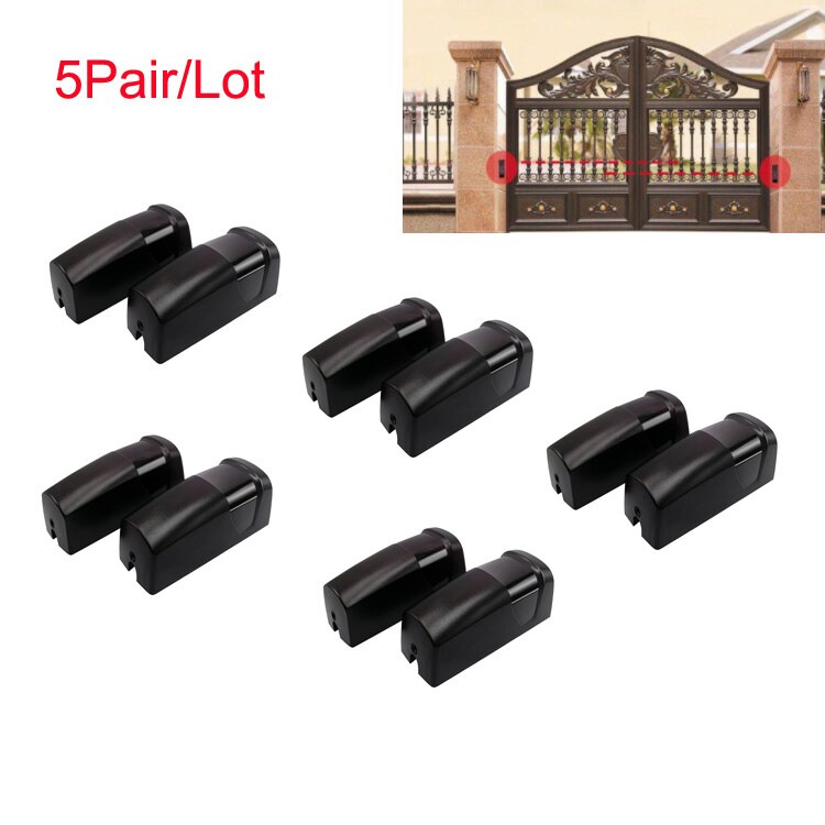 5sets battery power IP55 Automated Gate safety Detector Sensor/ Swing /Sliding/Garage Gate /Relay Door Safety Infrared Photoce