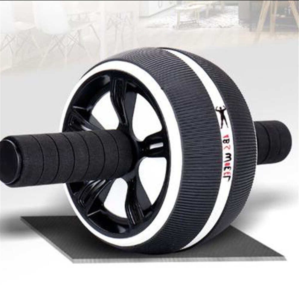 Abdominal Wheel Roller Gym Home Exercise Body Building Equipment Muscle Training Fitness Strength ABS Abdominal Roller Wheel: White