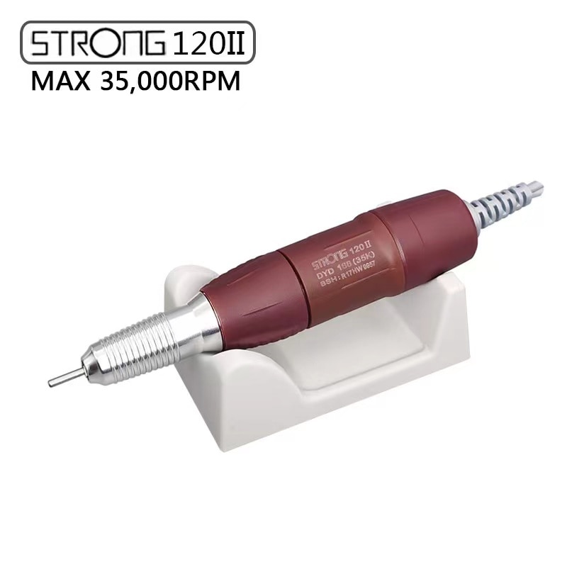 Nagel Polierer Kuli Starke 120 verrotten Silber 35000RPM Für Starke 210 90 204 207 Marathon- Kontrolle Kasten Elektrische Manikübetreffend bohrer Griff