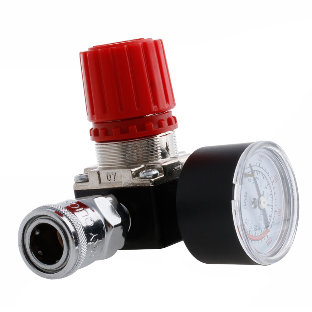 Regulador de compresor de aire, 1/4 &quot;, Control de interruptor de presión, 180PSI, medidores de válvula de alivio