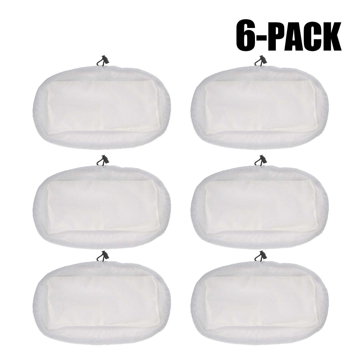 1/3/6 stuks vervangende dweilpads, herbruikbare stoomdweilen, reinigingshoezen, schoonmaakgereedschap voor thuis, dweilaccessoires voor bissell: 6- pack