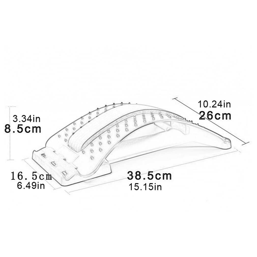 Terug Massage Brancard Magic Fitness Terug Houding Corrector Lumbale Tractie Wervelkolom Houding Terug Pijn Kussen