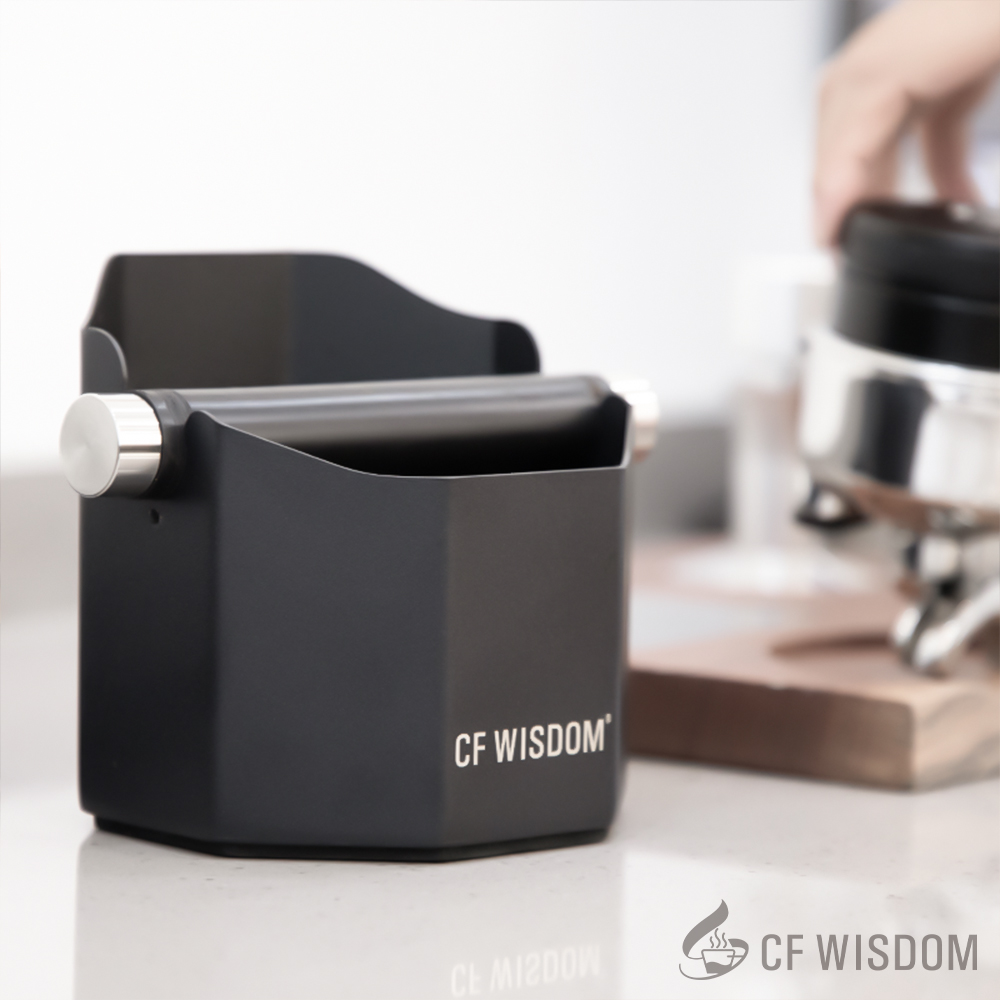 CF WISDOM Koffie Klopbox Espresso Grondbak Duurzame Antislip Koffieafvalcontainer voor Thuis Barista Commercieel Café Gebruik
