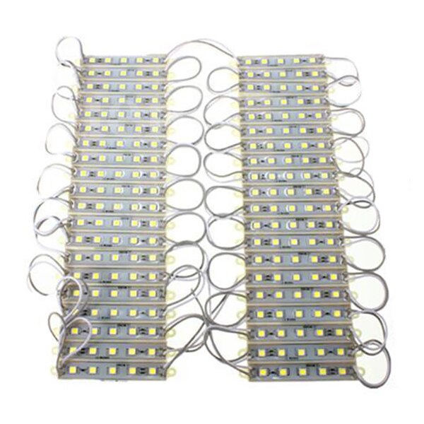 5050 LED Module 5 SMD Strip Waterproof Strip Band Lamp DC 12V 40PCS white: Default Title