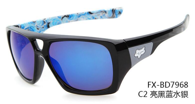 Gafas de sol Fox para hombre y mujer, nuevas gafas de sol para exteriores, , gafas de sol para ciclismo, , 7968: 2