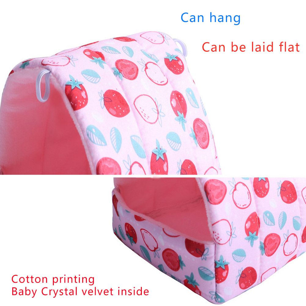 Hamster Huis Cavia Kleine Dier Slapen Bed Winter Warm Mat Nest Pluche Hamster Huis Cave Kleine Huisdieren Levert