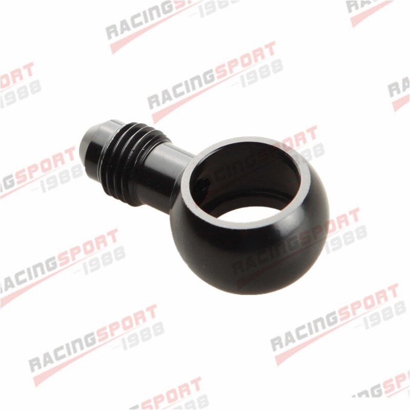 Aluminum Banjo Adaptor Bolt AN4 AN-4 4AN To 12.5mm Brake Fitting BLACK