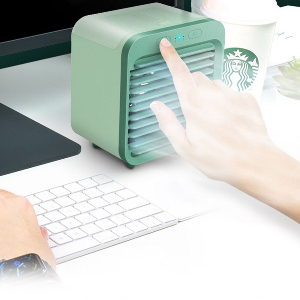 Car Air Conditioner Portable Air Cooler LED USB Cooler Fan Air Cooling Fan Personal Space Fan For Office Room Car Fan