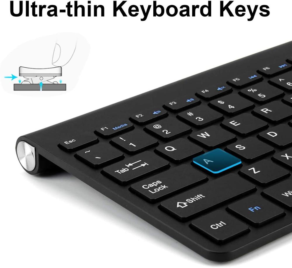 Wireless Keyboard for Computer Keyboard Wireless Mini USB for PC Laptop Ergonomic Keycaps Noiseless keyboard Silent Keyboards