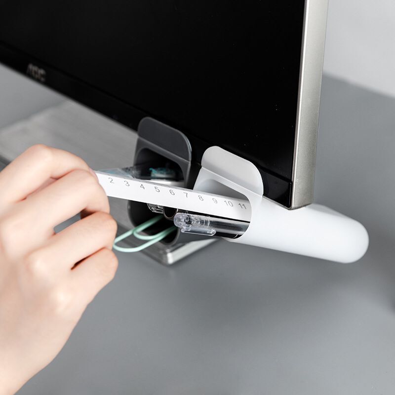 Sharkbang kestävä itseliimautuva kynäteline pöytäkoneen järjestäjä säilytyspidike kontti koulutoimisto kawaii paperitavarat