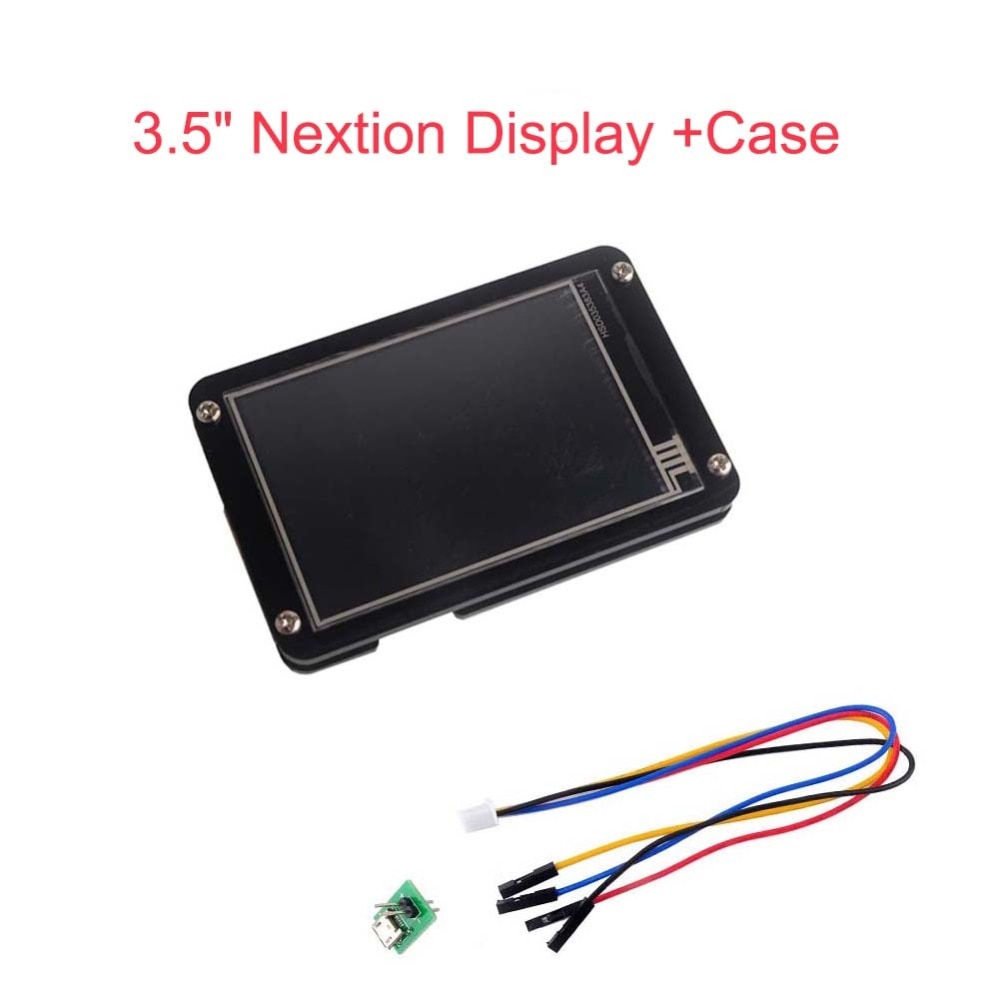 Nextion Display Verbeterde 3.5 Inch 3.5 "Uart Hmi Touch Display Module Lcd-scherm + Zwart Acryl Case Voor Arduino raspberry Pi