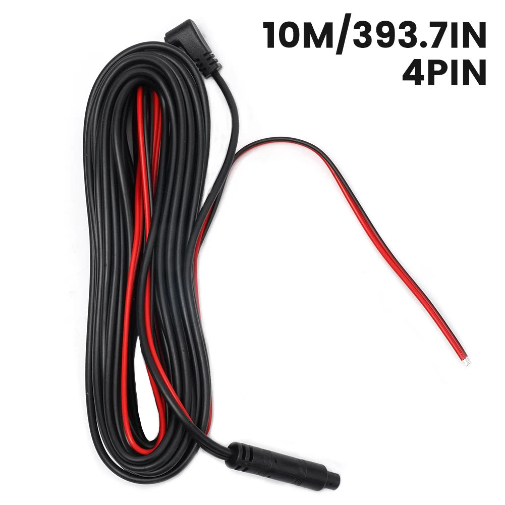 Car Dash Cam Extension Cable DC 12V 4 Pin 10m Extension Cable Car Camera Rear View Camera AV Cable Recorder Reversing Image Line