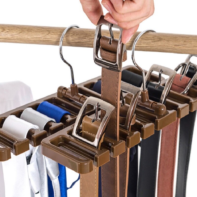 Support de rangement pour ceinture de cravate | Armoire, organisateur de ceinture de cravate, porte-cintre rotatif, support de rangement pour placard porte-écharpe de soie