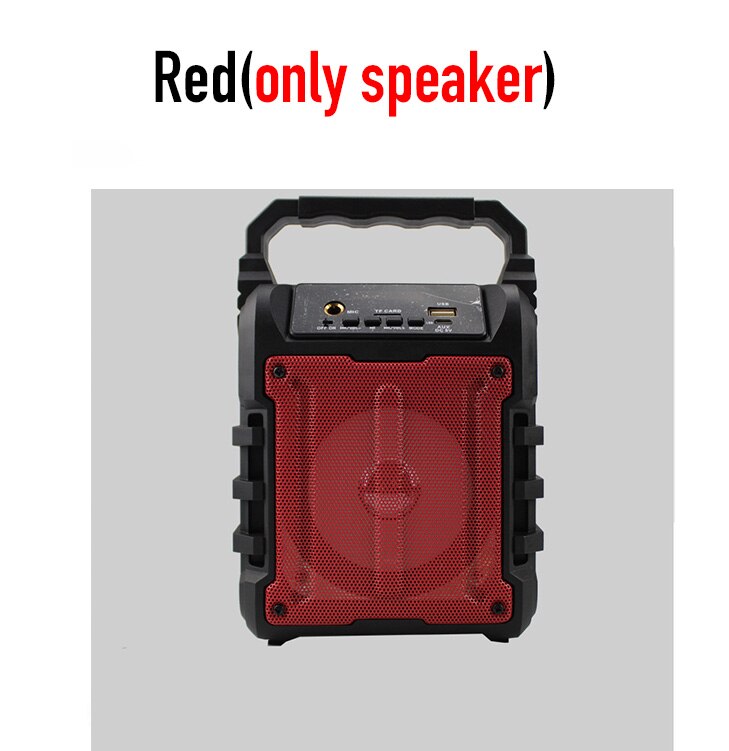 high power 20W speaker Bluetooth column wireless portable subwoofer Mic Input outdoor sound bar music system soundbar altavoces: Red