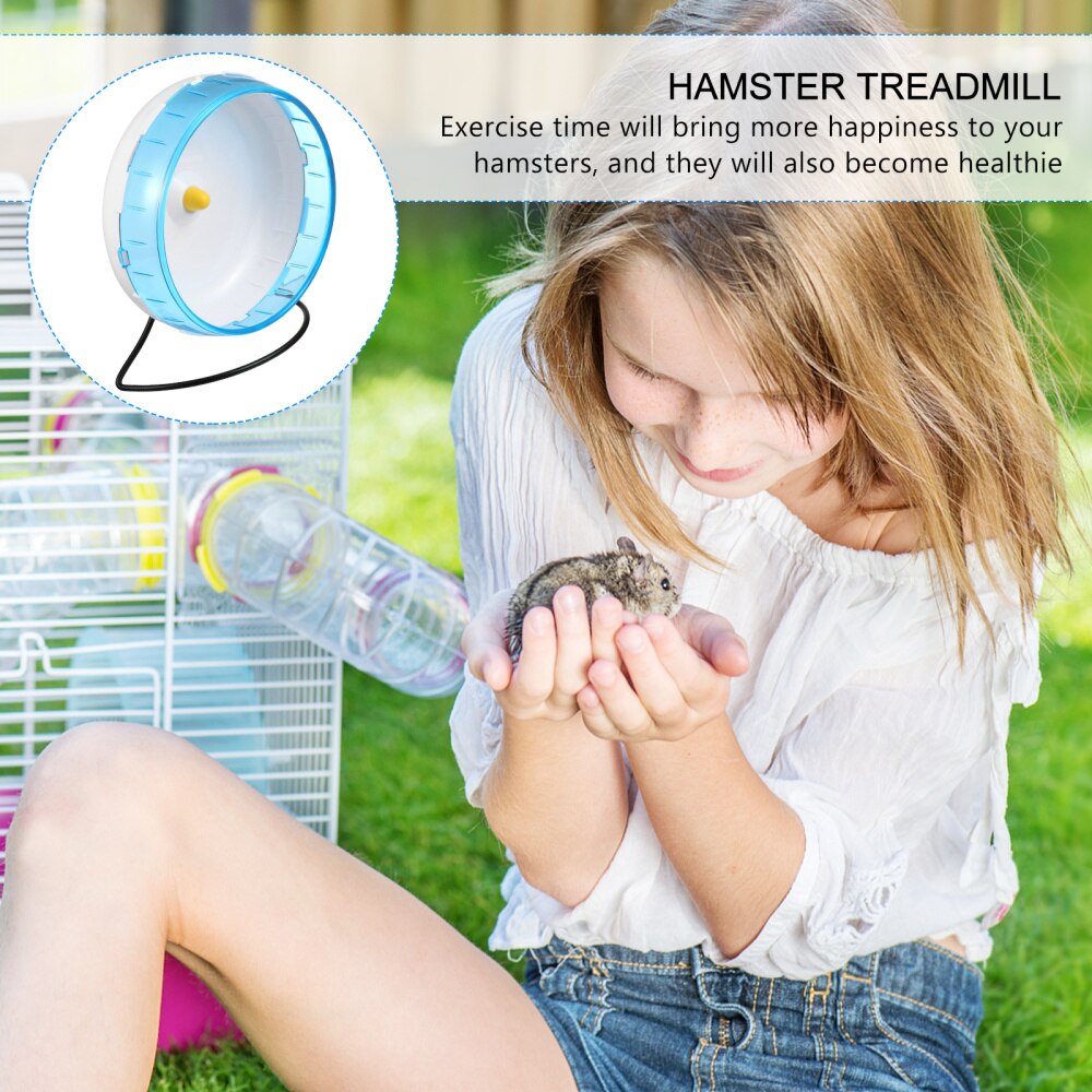 Small Pet Hamster Rat Running Exercise Wheel Silent Jogging