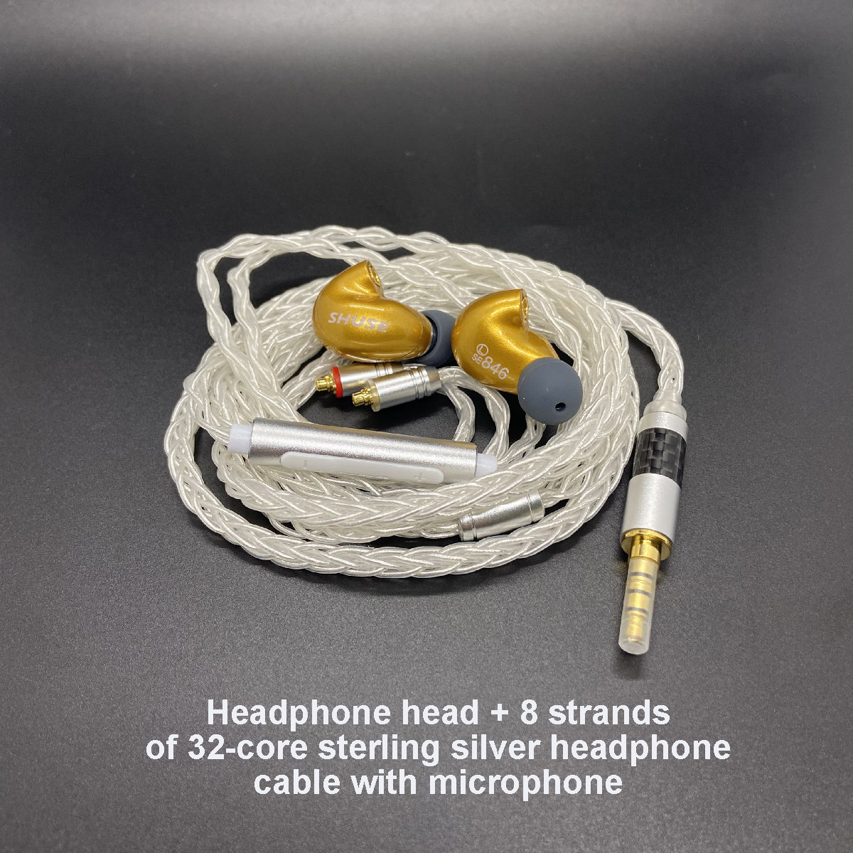 DIY SE846 HiFi Stereo In Ear Earphones, Bass Headphone, MMCX for Shure iE800S, Noise Reduction Earplugs: green