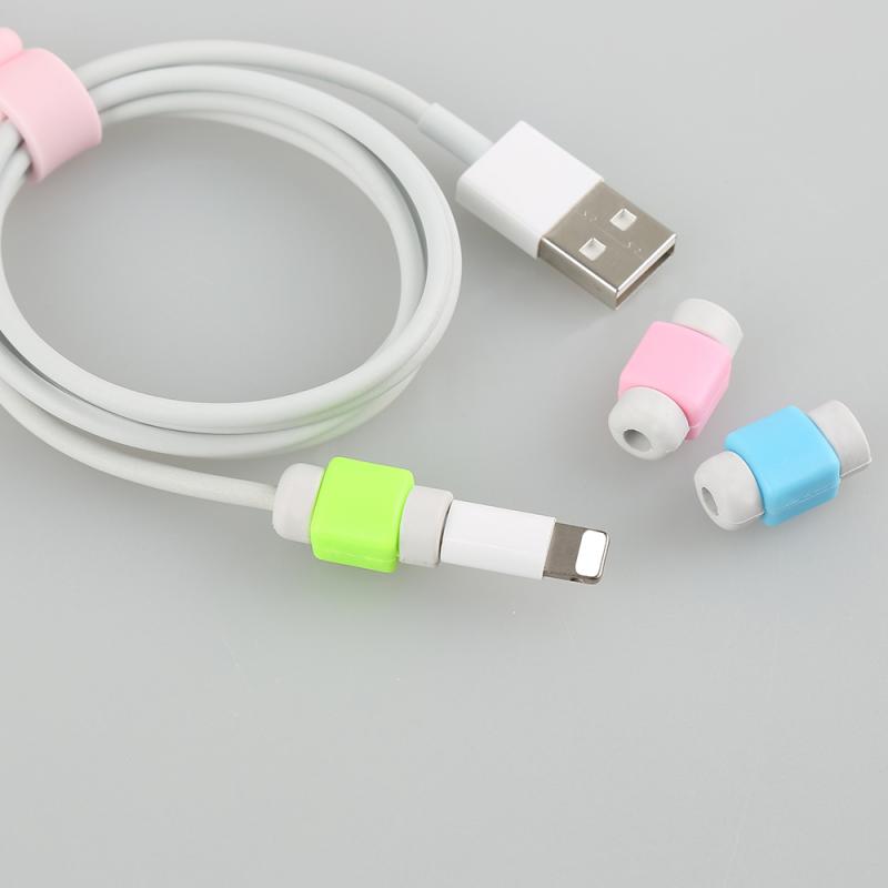 Usb Kabel Protector Oortelefoon Draad Cord Cover Gegevens Charger Lijn Mouw Voor Apple Iphone 6 7 8 Plus