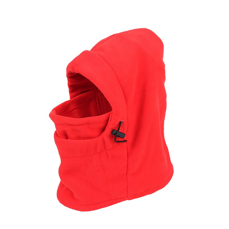 Hombres a prueba de viento senderismo gorras, Invierno Polar térmico abrigado pasamontañas cara gorros, Womem deportes al aire libre Camping motocicleta sombreros para andar en bicicleta: Rojo