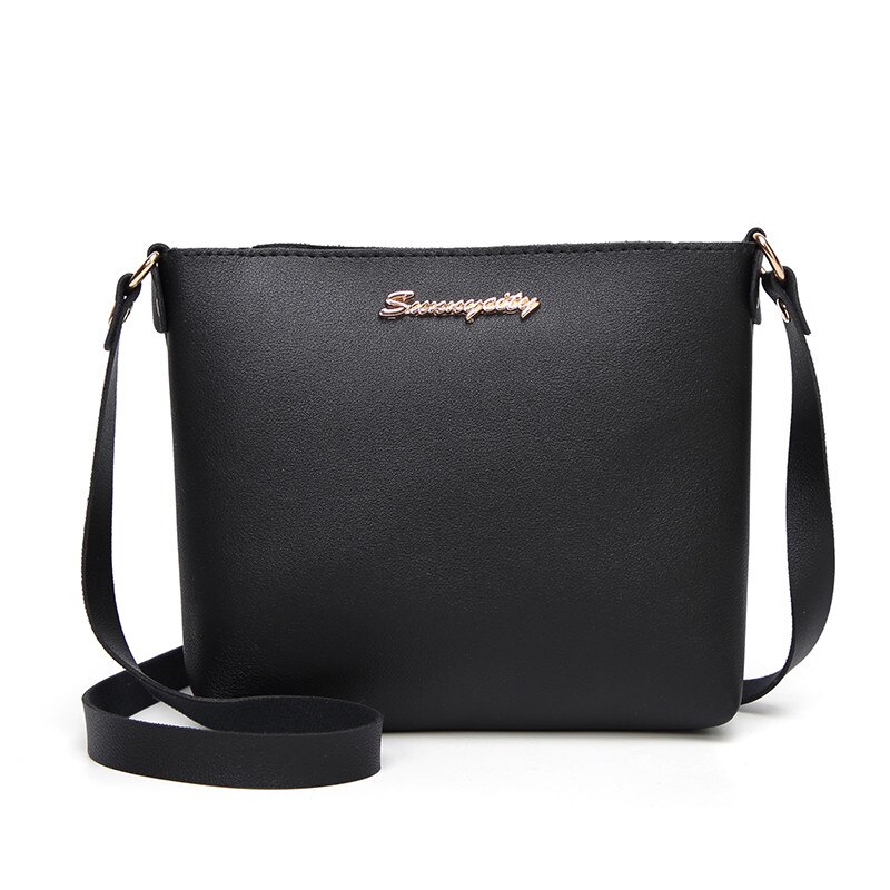 Aelicy mini bolsa de ombro feminina, cor lisa, transversal, mensageiro, de marca, bolsa de festa: Black