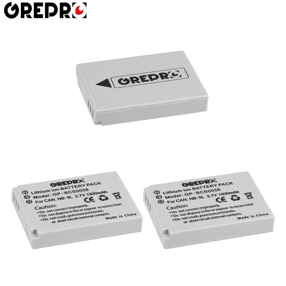 1Pc 1500mAh NB-5L NB5L batería para Canon NB 5L batería 90 90is 800 800is 850 850is 900 900is SD900 SX200 SD700IS SX230 SD800 es