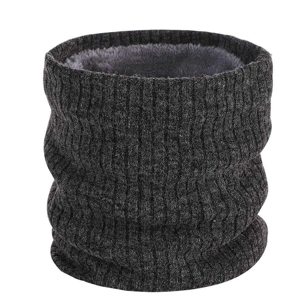 Écharpe en fausse fourrure tricotée unisexe, foulard épais, doux, à boucle circulaire, pour femme et homme, randonnée, cyclisme, escalade, cache-cou, hiver: A8