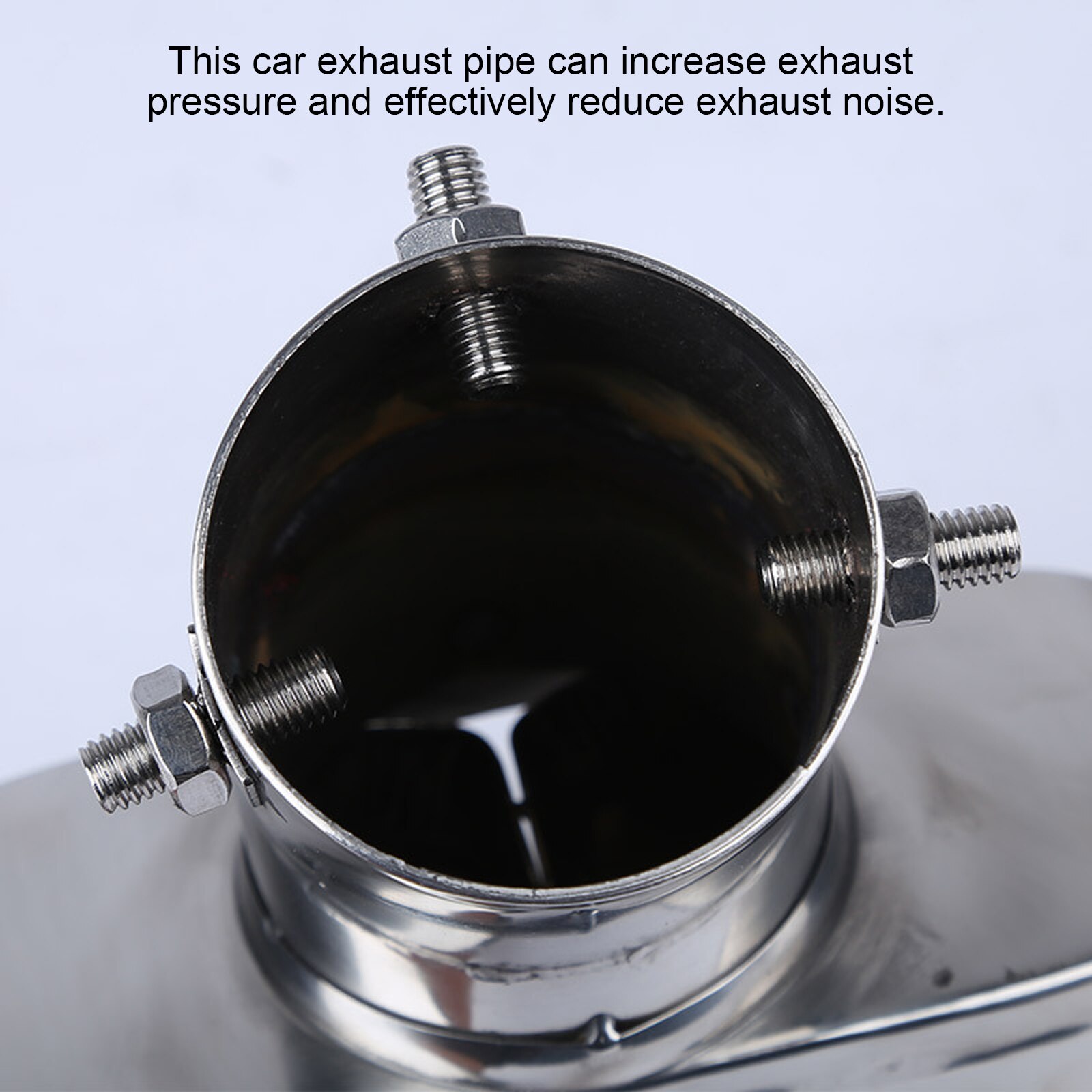 Embout de silencieux d'échappement universel en acier inoxydable, embout carré, un changement, deux accessoires pour voiture Double