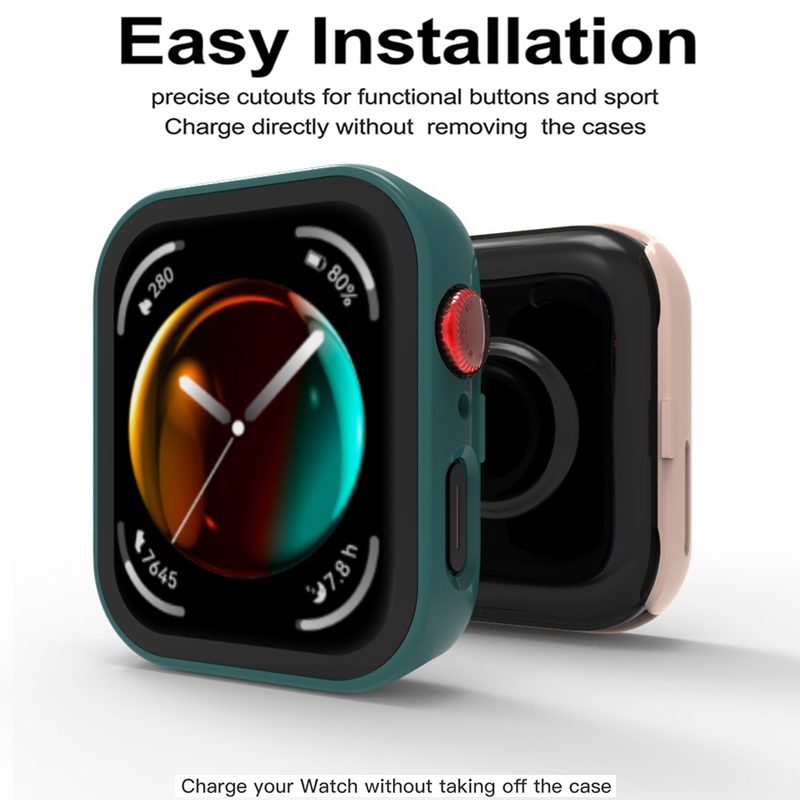 Tempered Glass Watch Cases For Huawei Watch Fit 3 All-Around Screen Protector Hard PC Bumper Watch Case For Huawei Watch Fit3