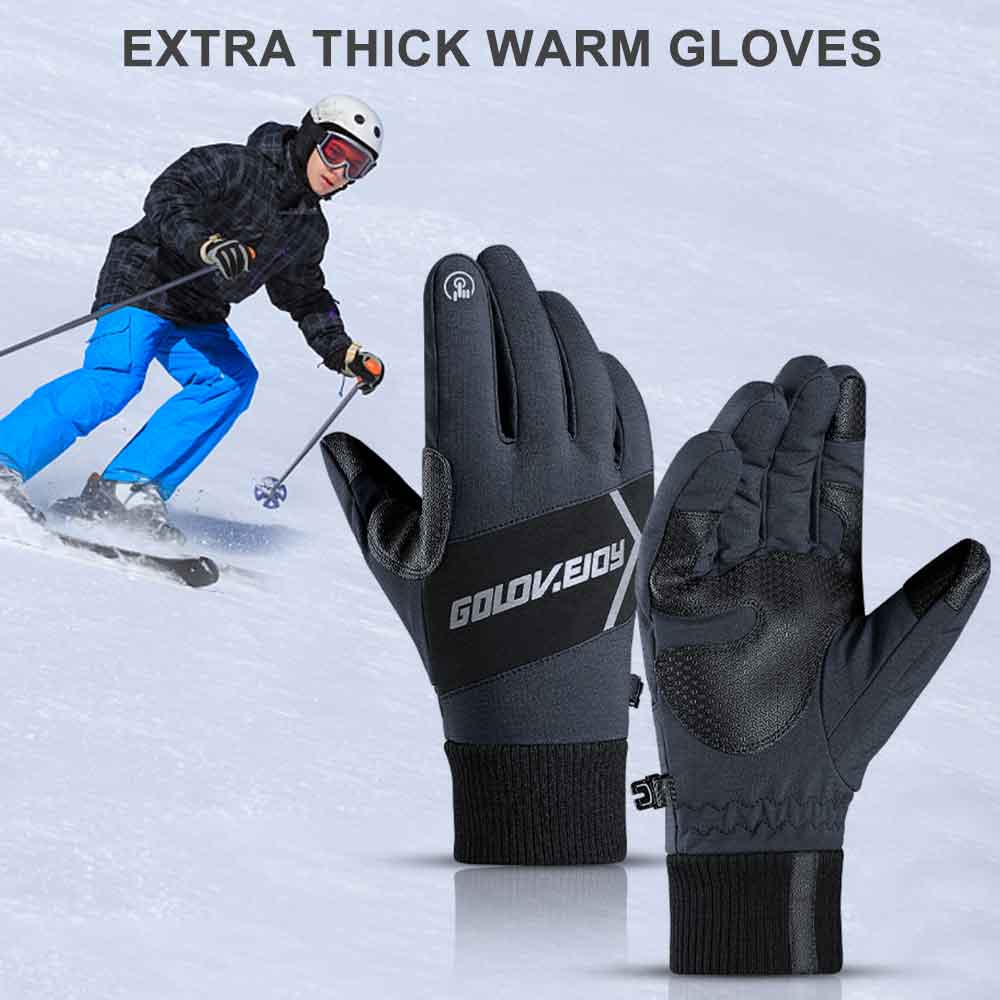 Gants D'hiver The Bike Lad - Tactiles, Imperméables, Coupe-vent - Cyclisme - Taille M