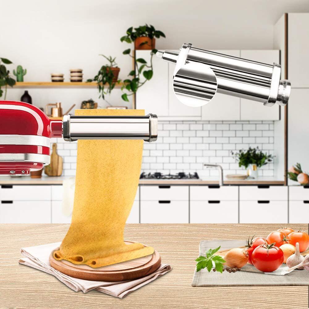 Pasta Roller Attachment Stainless Steel Pasta Maker Machine Accessories for KitchenAid Stand Mixers 304 stainless steel