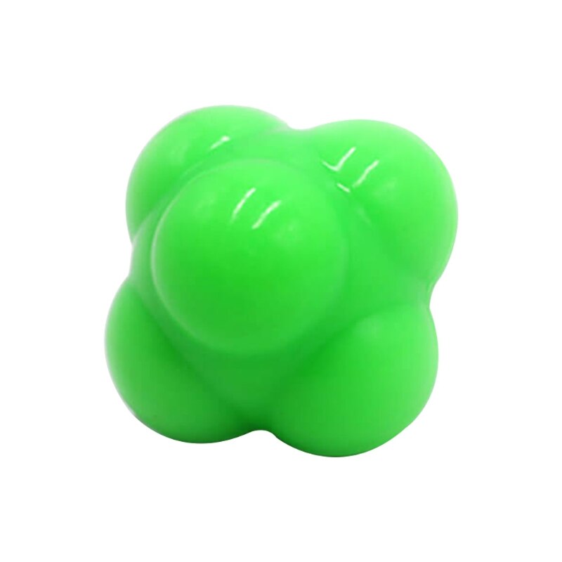 Speed Agility Fitness Hexagon Kick Bounce Reaction Balls for Agility Reflex Training and Hand-eye Coordination Quick Reaction Te: green