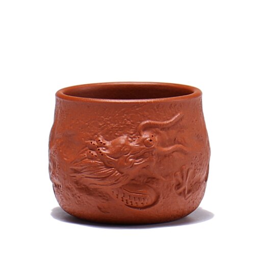 Newyearnew 1 Stuk Paarse Klei Theekopje Keramische Retro Thee Enkele Cup Terrine Thee Set Relatiegeschenk Servies: NO5  1piece