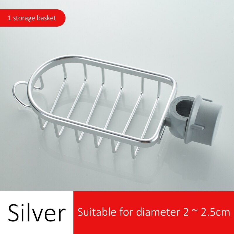 Ellen bad bruser skydestang holder med sæbekurv shampoo holder sort skydestang med håndbruser elm 294: Sølv 1