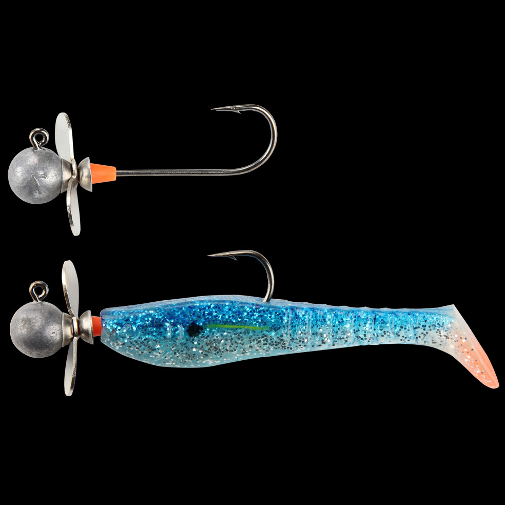 Spinpoler 2 stks/partij Ronde Lood Hoofd Haken Met Spinner Blade 5g 7g 10g 14g Rig Jigs hoofd Enkele Prikkeldraad Haak Zachte Lokken Haak