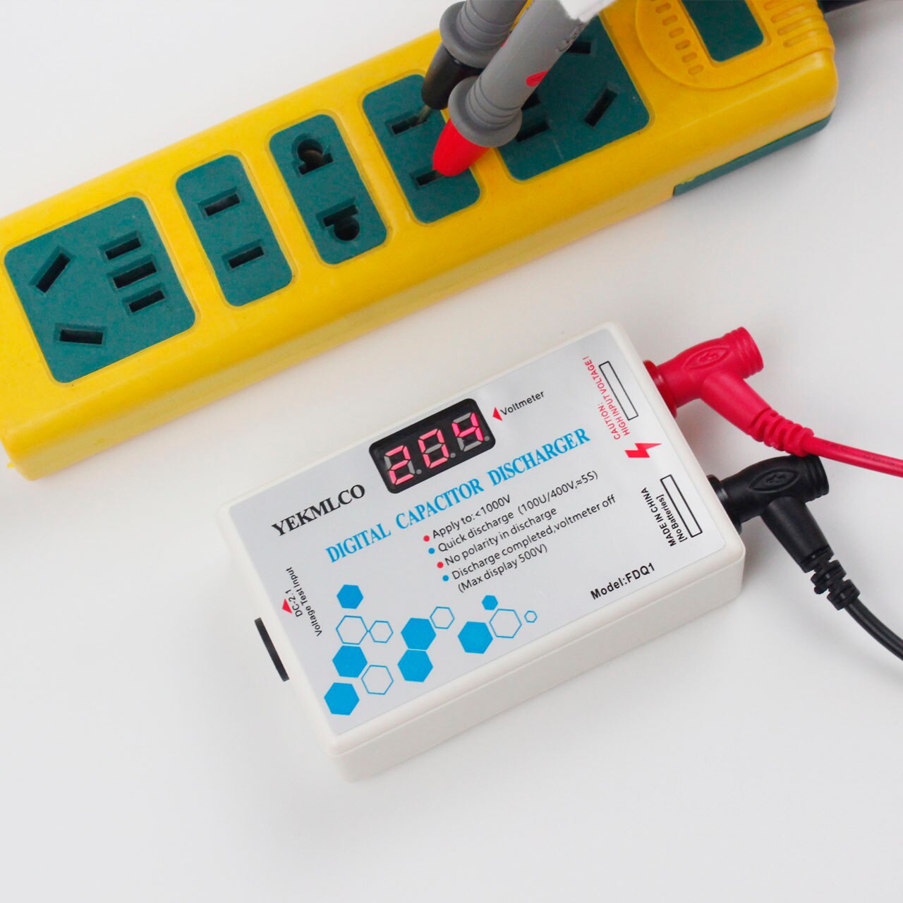 1000v batteri kondensator hurtig aflader højspænding afladningsværktøj elektronisk reparation digital gnist hurtig afladning