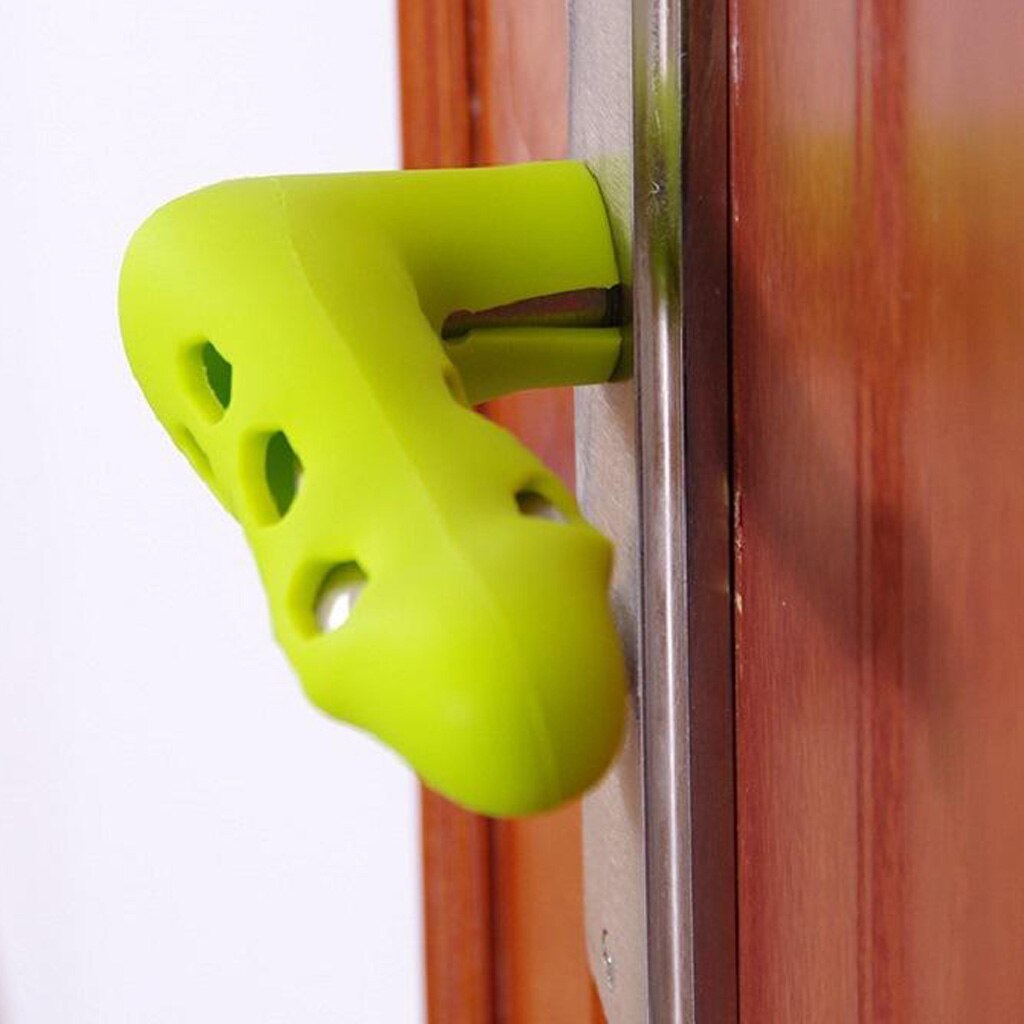 Room Door Handle Silicone Anti Collision Static Cover Guard Sleeve