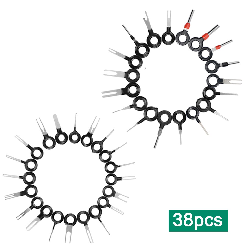 Auto Terminal Verwijdering 38 stks/set Elektrische Bedrading Crimp Connector Pin Extractor Kit Automobiles Terminal Reparatie Handgereedschap